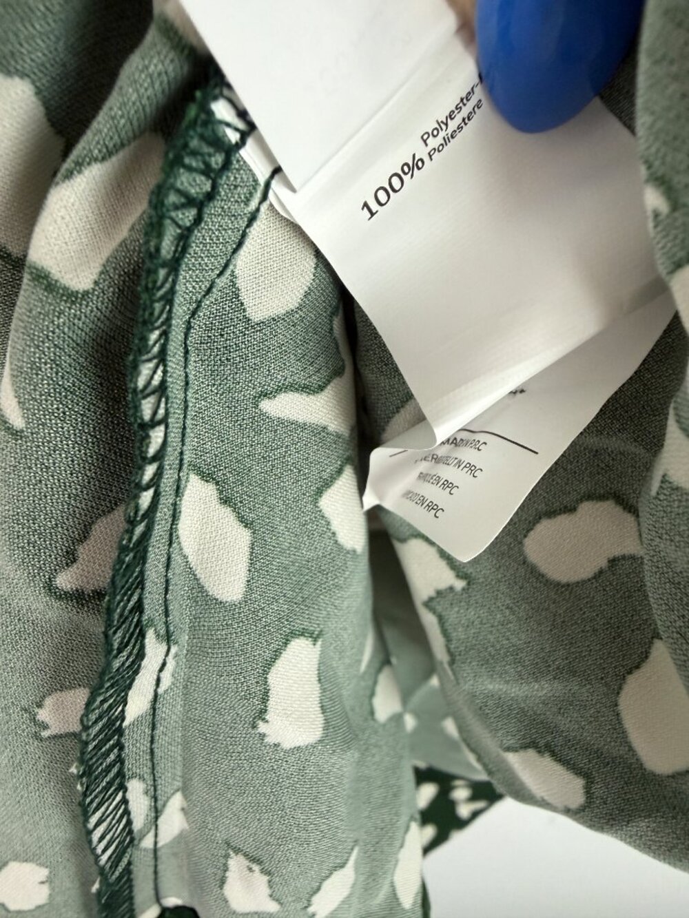 NWT Cupshe Olive Irregular Polka Dot Flutter Sleeve Midi Dress Size Small S NEW - Picture 7 of 9